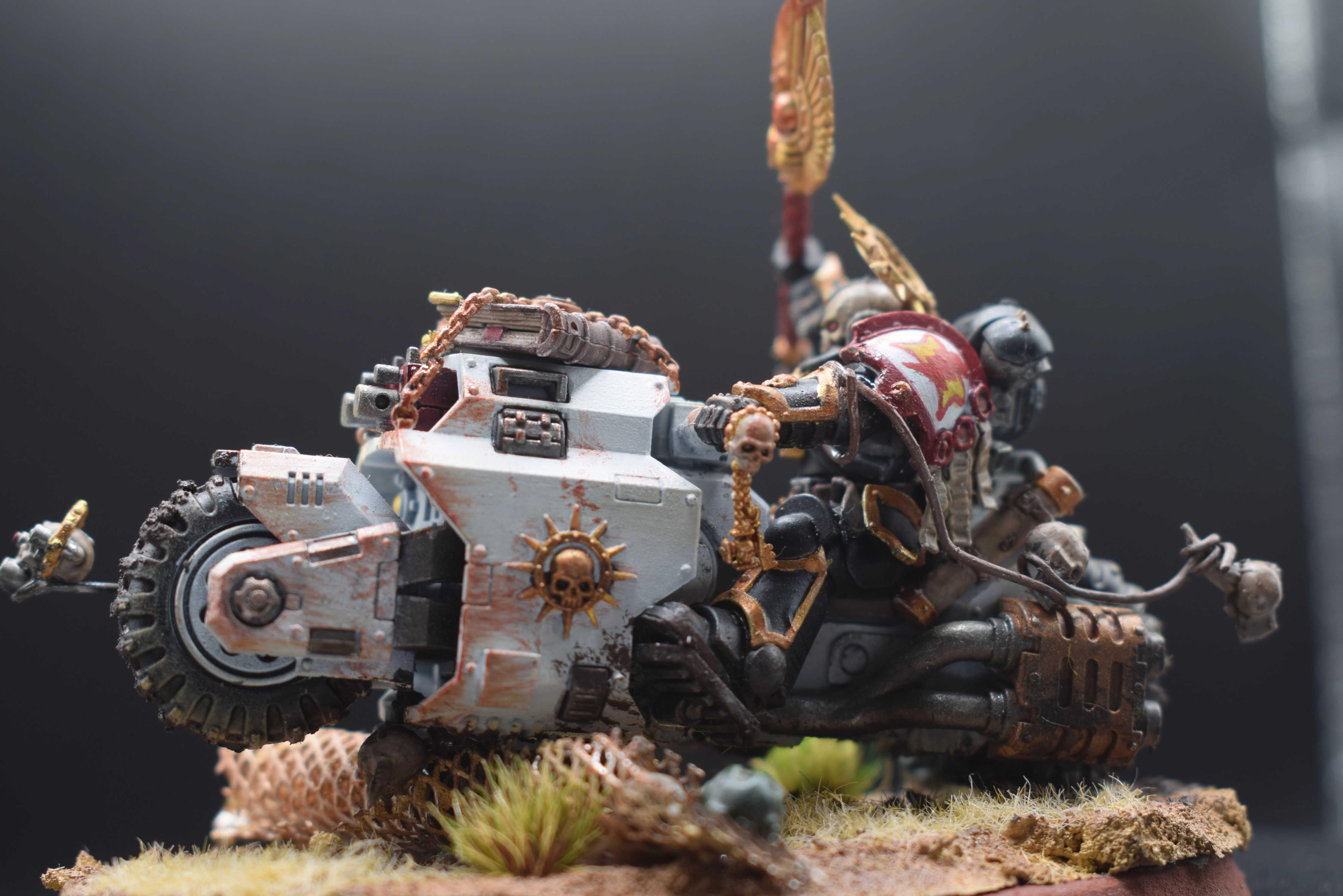 Capellán en Moto Primaris Textures